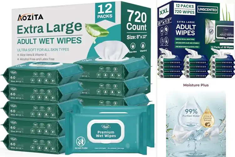 Detailed view of Best 720 Count Wipes
