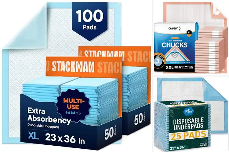 Detailed view of Best Adult Incontinence Underpads