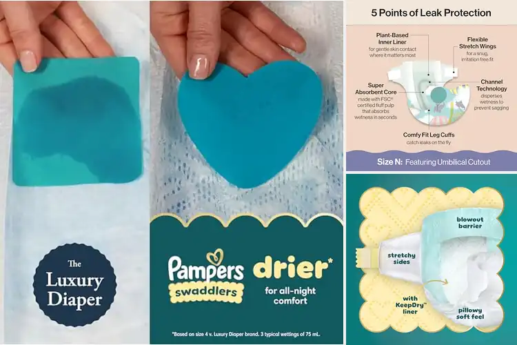 Detailed view of Best Diapers for Dryness and Comfort