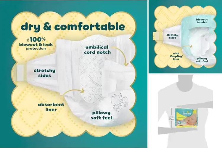 Detailed view of Best Dryness Pampers Swaddlers