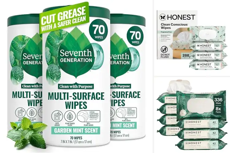 Detailed view of Best Eco-Friendly Wipes: Clean Green, Leak-Proof Convenience