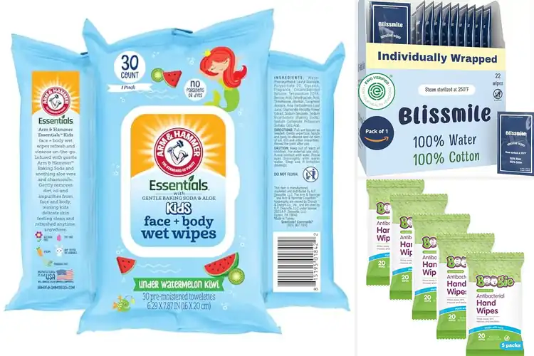 Detailed view of Best Family Wipes For Hands Faces Bodies