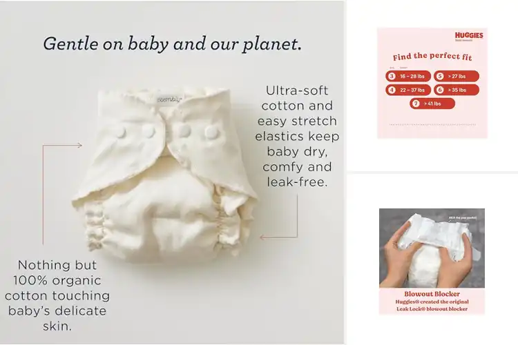 Detailed view of Best Fitting Diapers: Top 10 for Comfort & Leak Protection