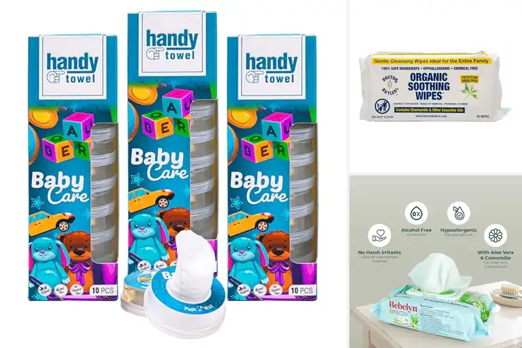 Detailed view of Best For Hands Faces And Bottoms Wipes