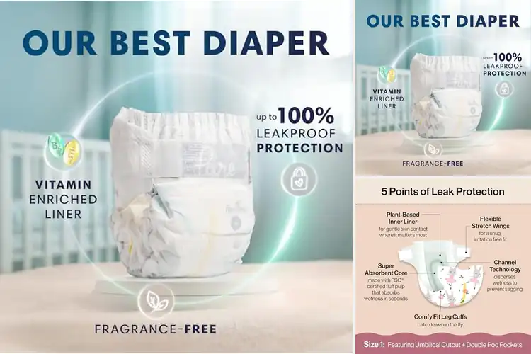 Detailed view of Best Fragrance Free Diapers