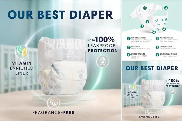 Detailed view of Best Gentle Skin Protection Diapers