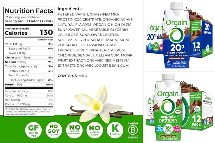 Detailed view of Best Grass Fed Milk Protein Shakes