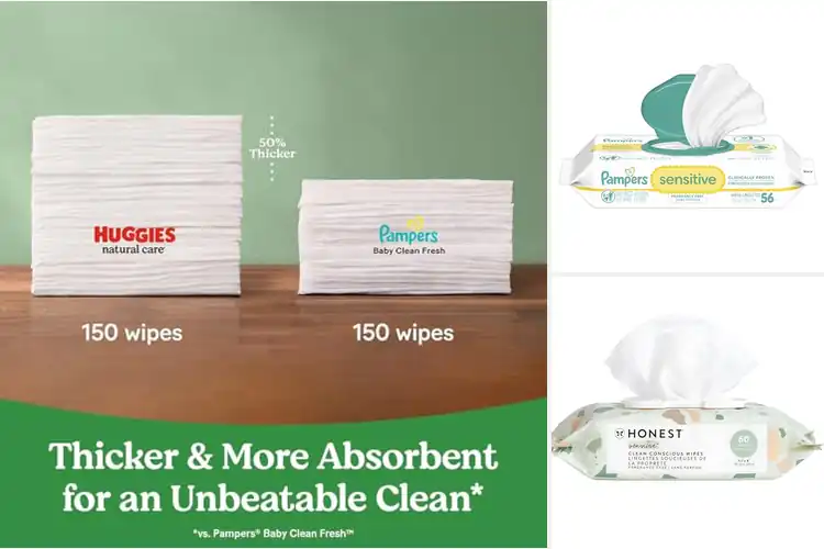 Detailed view of Best Hypoallergenic Unscented Baby Wipes
