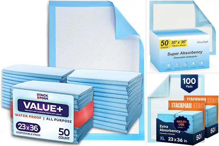 Detailed view of Best Large Absorbent Underpads