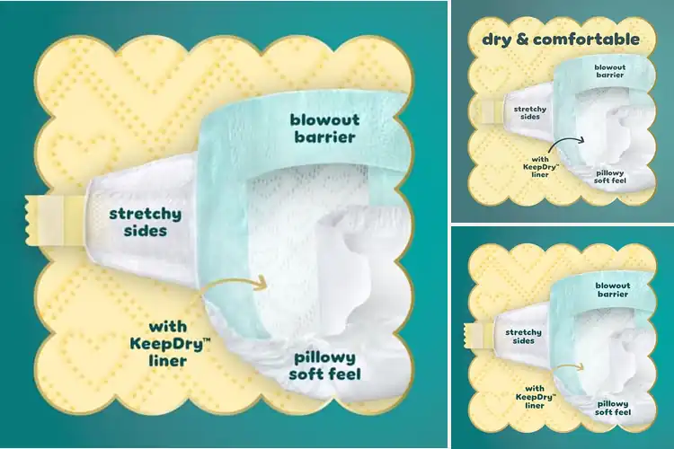 Detailed view of Best Leak Protection Pampers Swaddlers