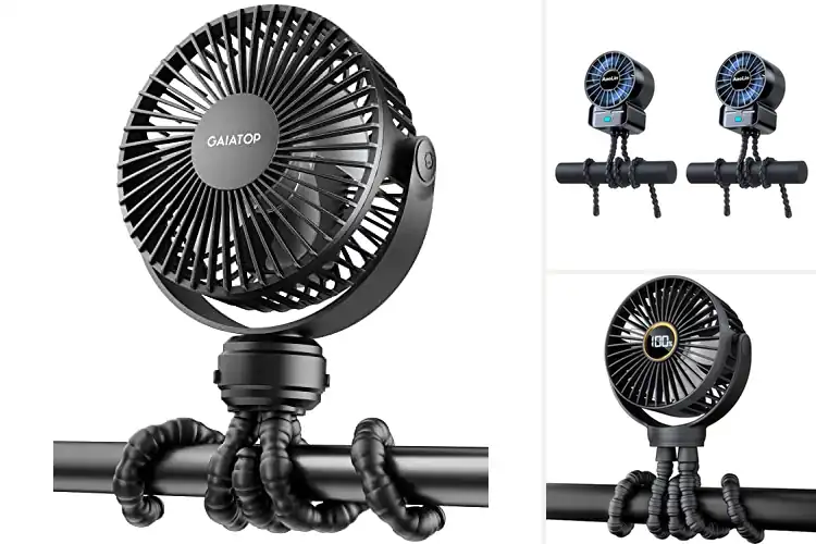 Detailed view of Best Mini Stroller Fans for Cool, Comfy Adventures