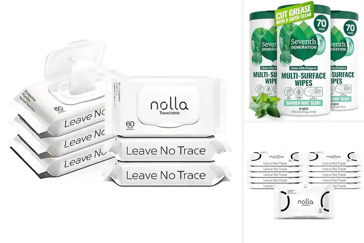 Detailed view of Best PlantBased PlasticFree Wipes