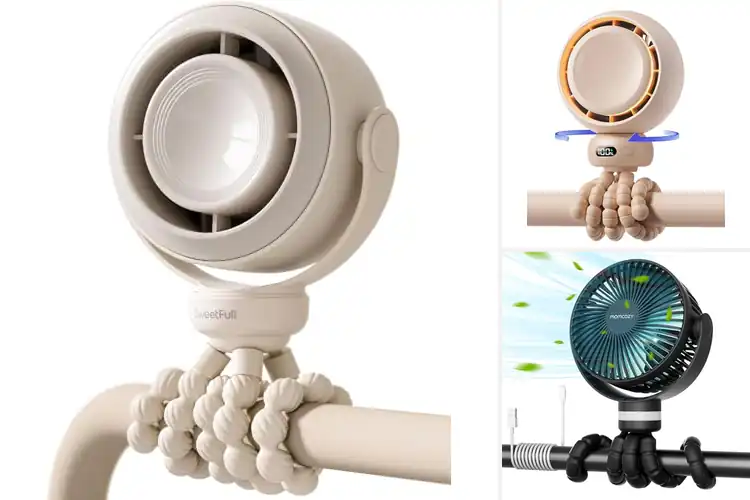 Detailed view of Best Quiet Stroller Fans for Cool, Calm Comfort