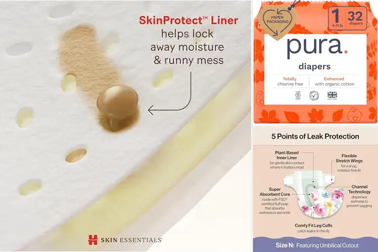 Detailed view of Best Skin Safe Diapers