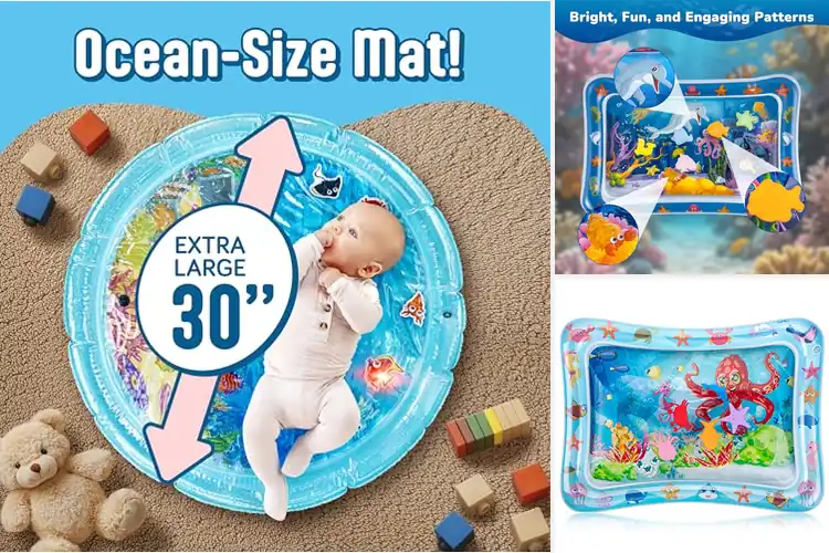 Detailed view of Best Tummy Time Water Mats: Fun, Safe Play for Babies