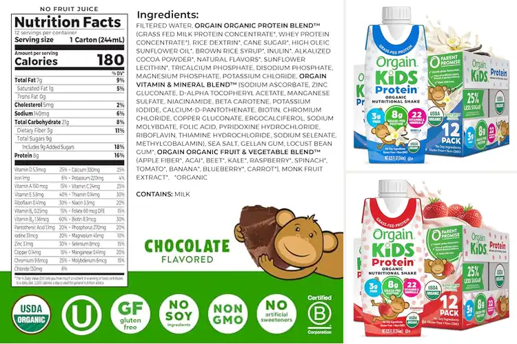 Detailed view of Best USDA Organic Kids Protein