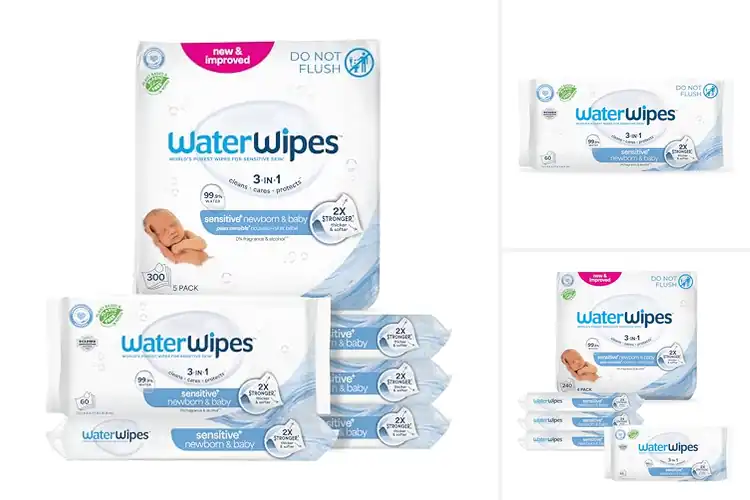 Detailed view of Best WaterWipes Sensitive+ Newborn Baby Wipes
